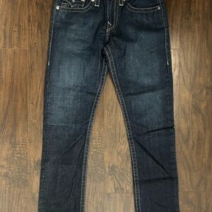 True Religion Dark Denim Slim Jeans